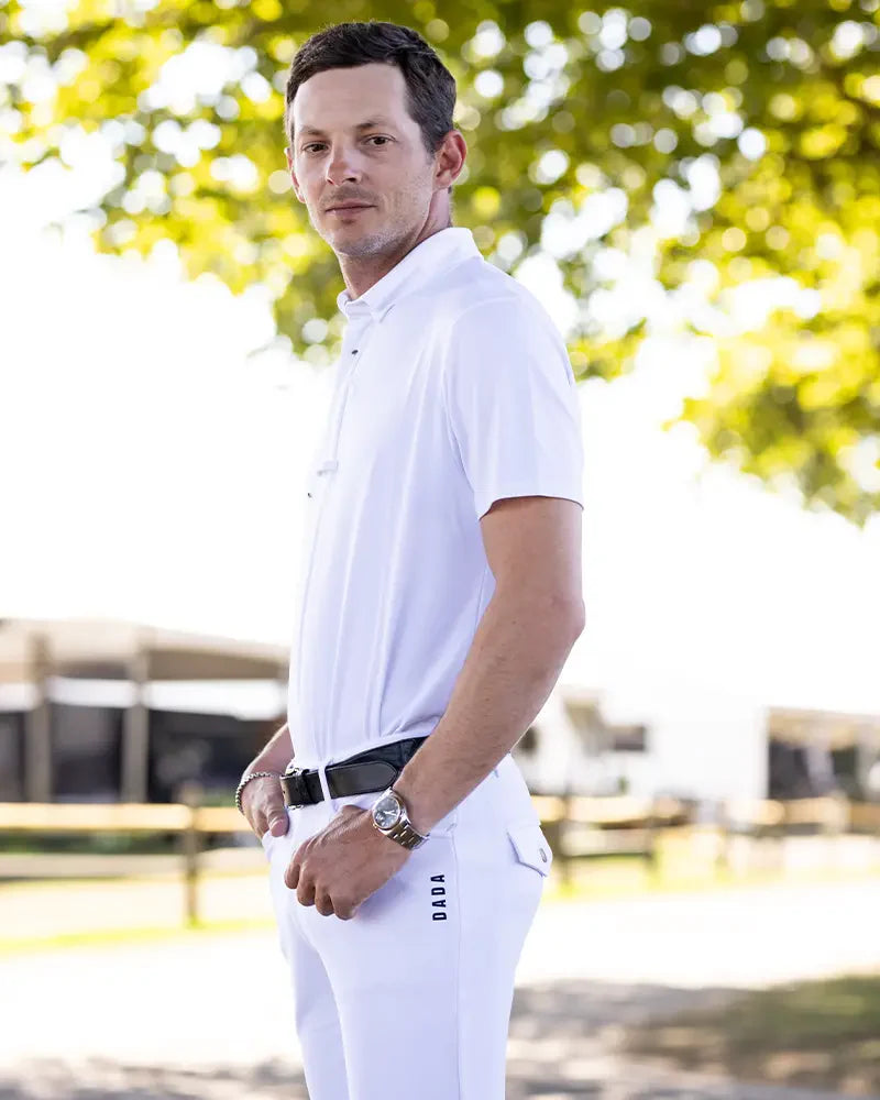 Camisa Polo de competencia para hombre DADA Sport Blue