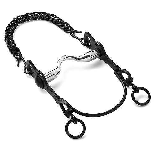 Bocado HH Vaquero Barra Curva Inoxidable Caldera Grande - 12.5 cm 