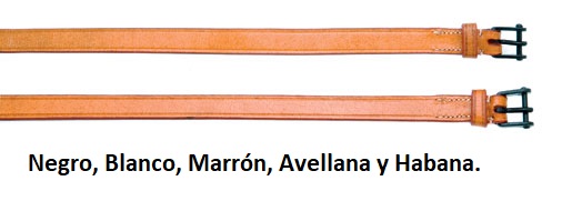 Cincho Para Espuela Vaquera Hh Cuero Color Negro 