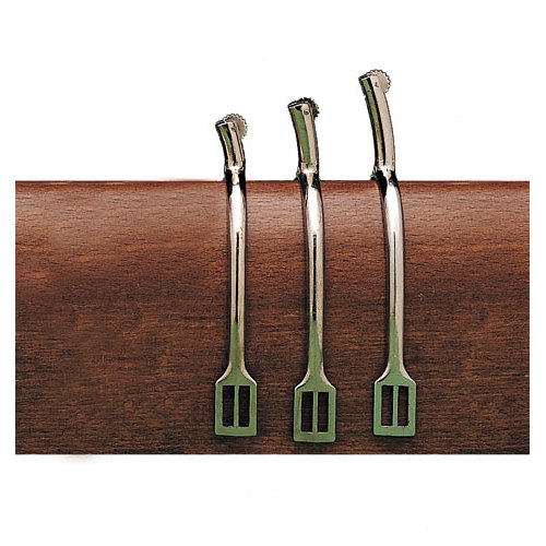 Espuela Inglesa HH Punta Recta Cromada Con Ruleta - 20 mm 