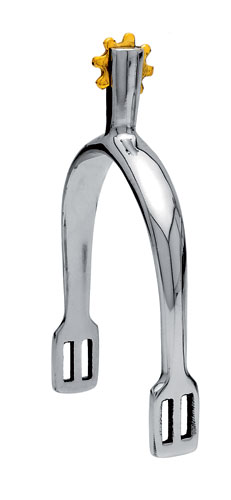 Espuela Inglesa Sefton Hombre Punta Gruesa Inoxidable con Ruleta (Par) -   