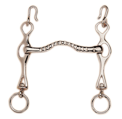 Freno Portugues Embocadura Puente Cromado Talla 13.5 Cm - 13.5 cm - Negro - Negro