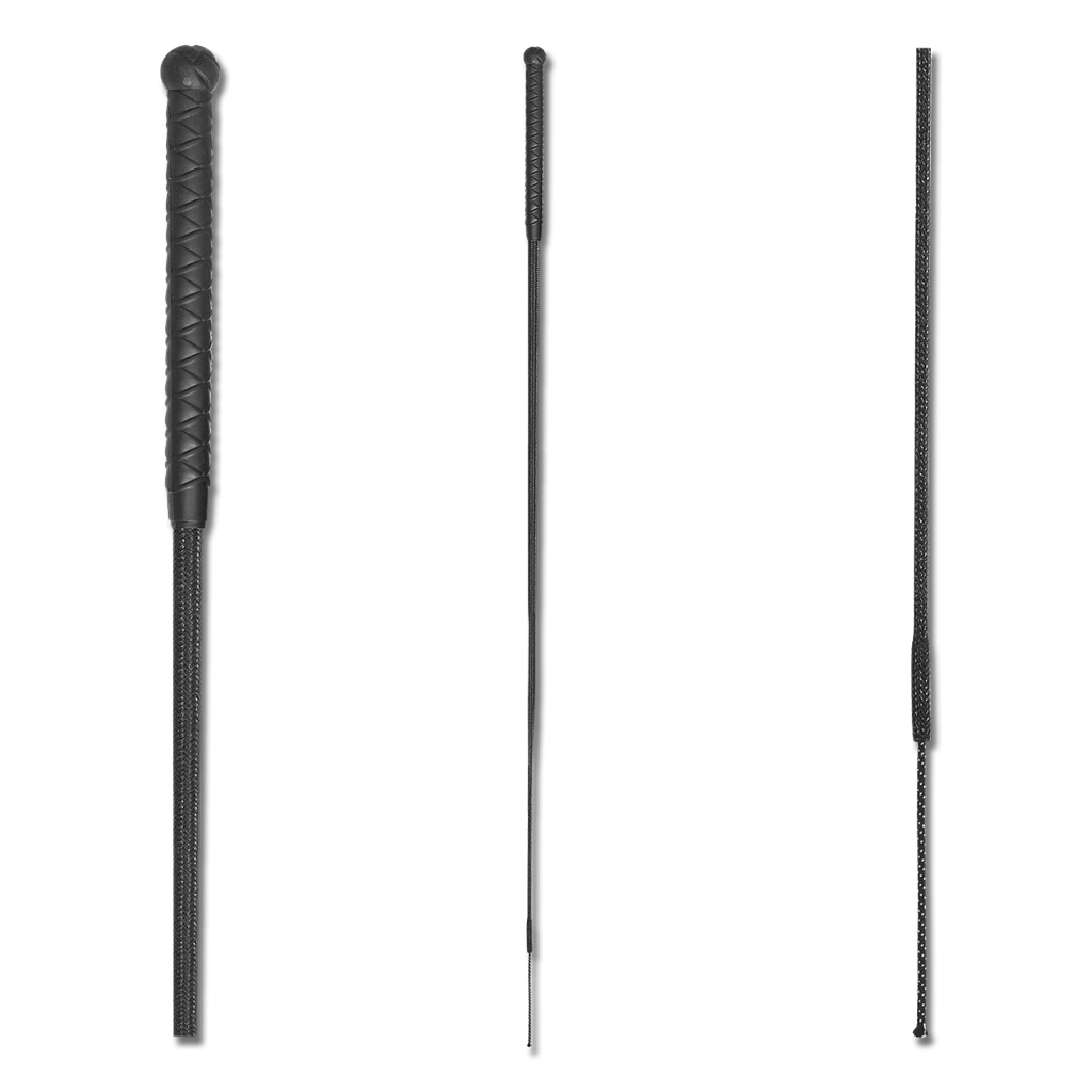 Fusta Basica de Adiestramiento Mango Color Negro - 120 cm 