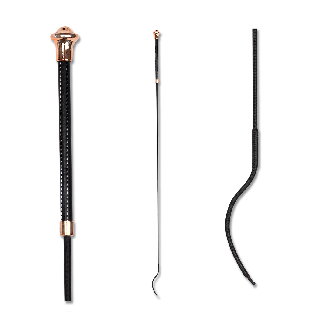 Fusta de Adiestramiento Noblesse 120cm - Negro/Rosado - Negro/Rosado 