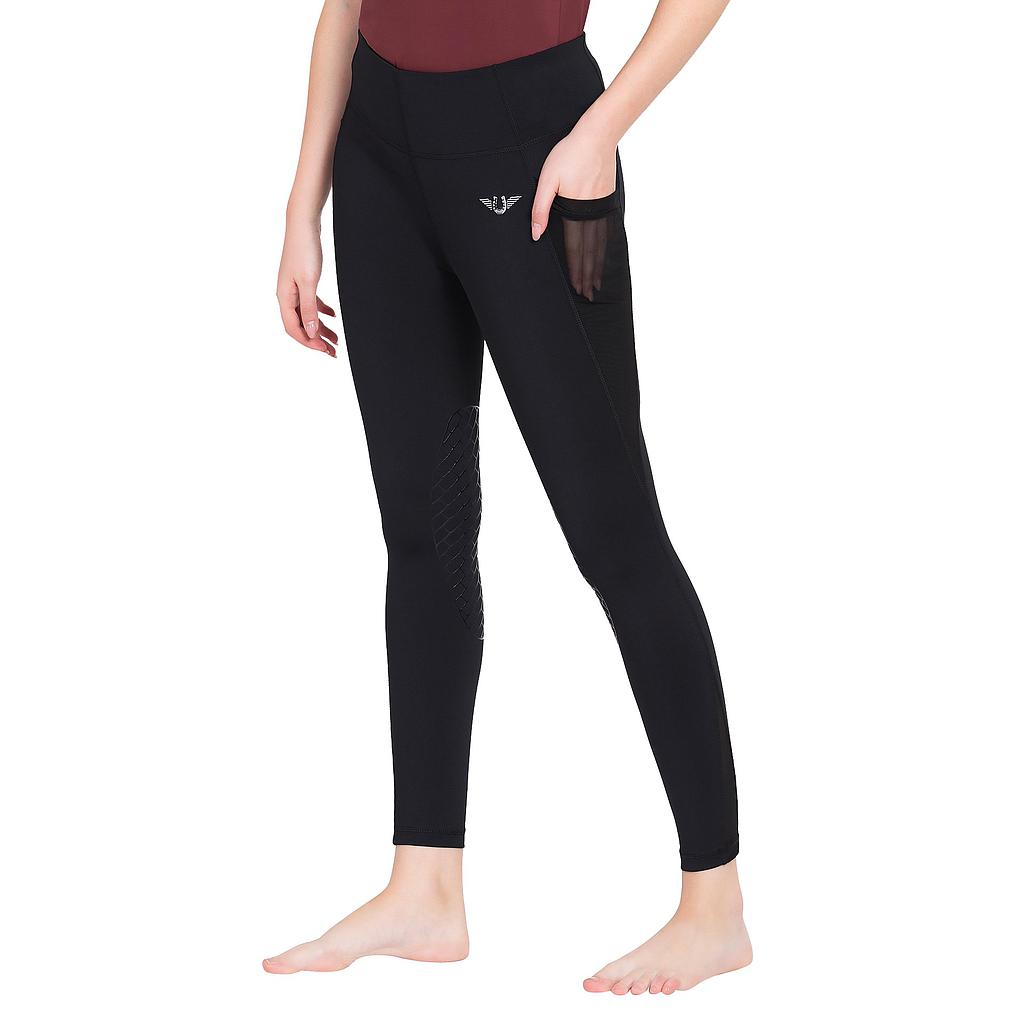 Leggings TuffRider EquiCool Minerva - L - Negro - Dama