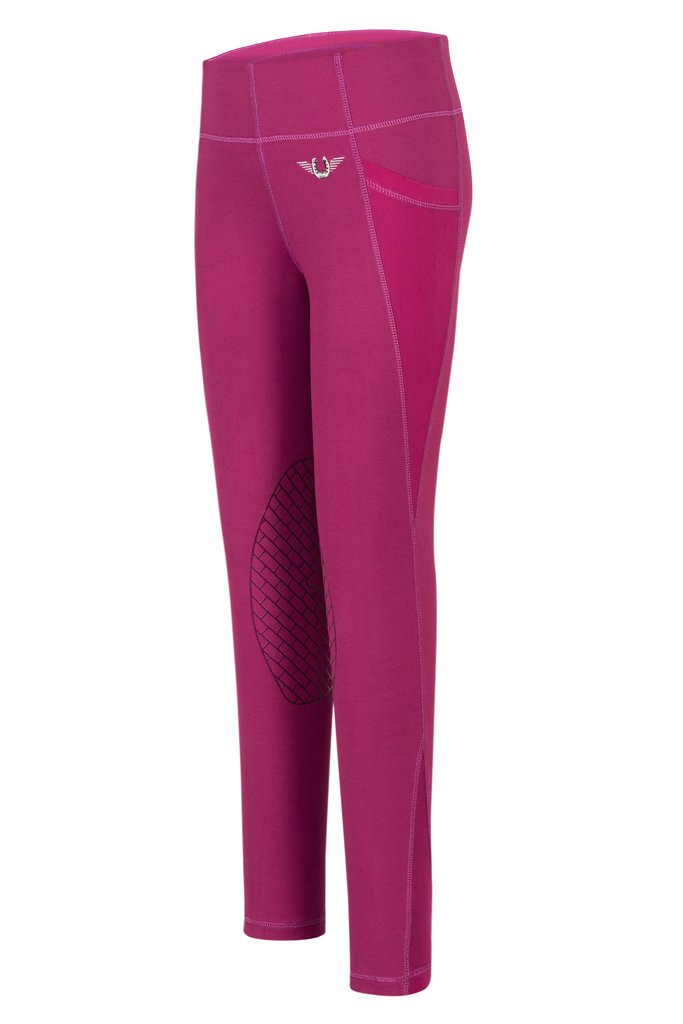 Leggings TuffRider EquiCool Minerva - S - Fucsia - Niña