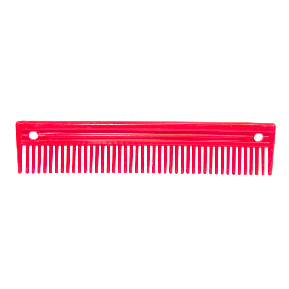 Peine Plastico Recto De 10'' - Rojo - Rojo 