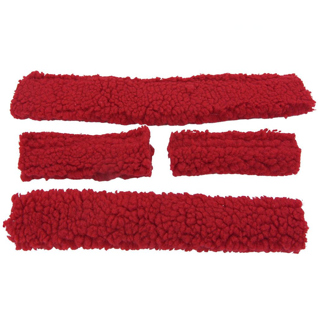 Protector Tubular De Fleece Para Gamarron - Rojo - Rojo 