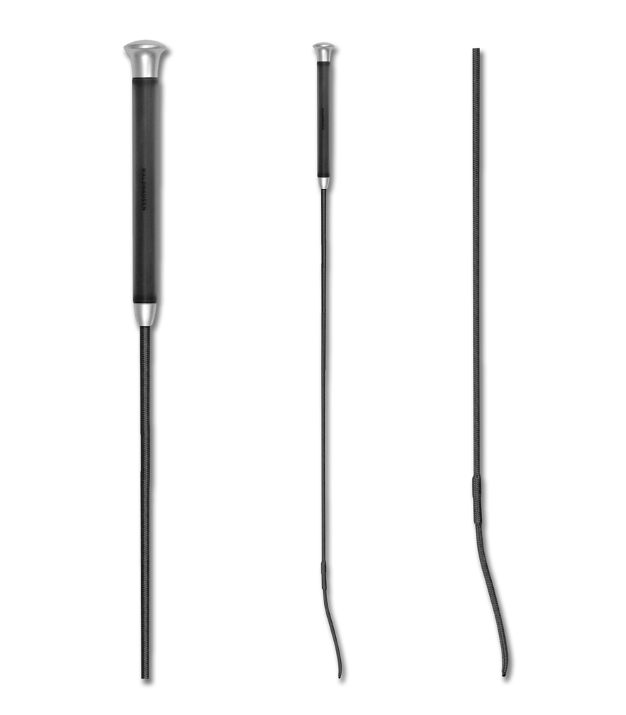 Fusta De Adiestramiento Con Agarrador Gel de 120" - Negro -