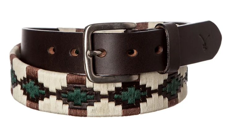 Cincho Para Polo Unisex  - Arena Con Verde 