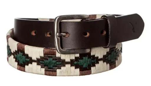 Cincho Para Polo Unisex  - Arena Con Verde 