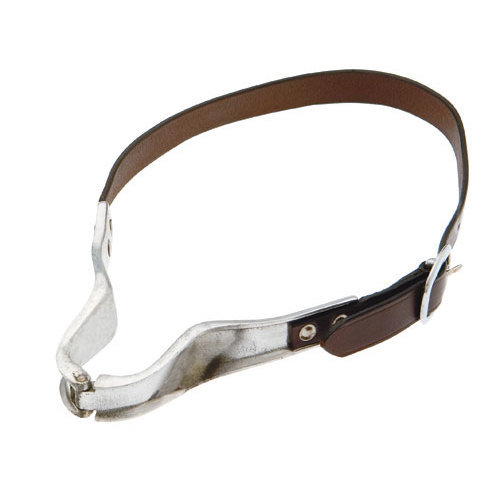 [01263] Collar Traga Aire De Cuero Y Metal 