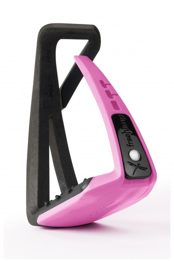 [F00006] Estribos Freejump Soft Up Lite - Negro/Rosado - Negro/Rosado 