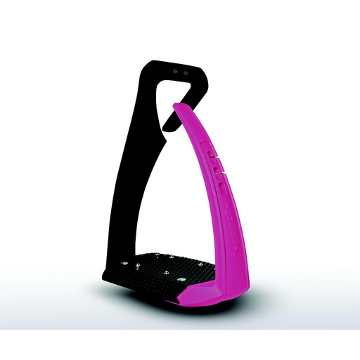 [F01560] Estribos Soft Up Pro + - Negro/Rosado - Negro/Rosado 
