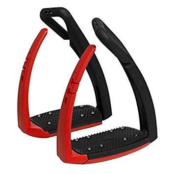 [F01559] Estribos Soft Up Pro + - Negro/Rojo - Negro/Rojo 