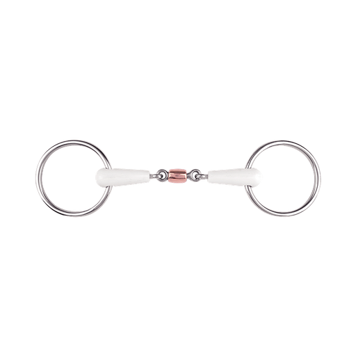 [6524017-13] Filete Equimouth Articulado Doble con Rodillo de Cobre - 13.5 cm 