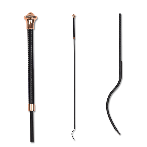 [1411700-120] Fusta de Adiestramiento Noblesse 120cm - Negro/Rosado - Negro/Rosado 