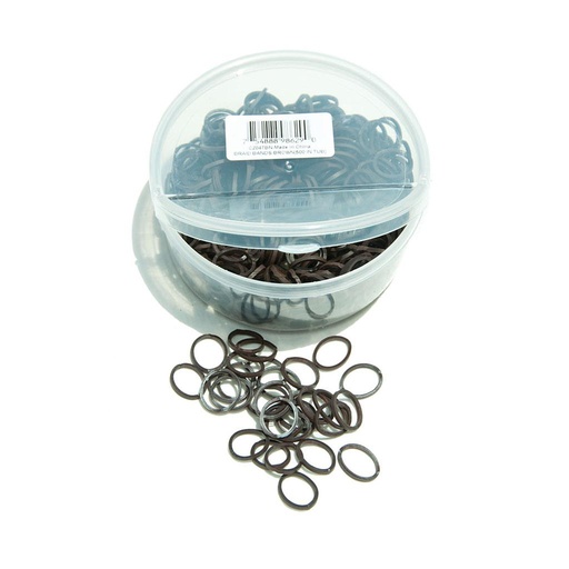 [CZ047LTBN] Hules Para Trenzar Bote 500 Unidades - Café claro - Café claro 