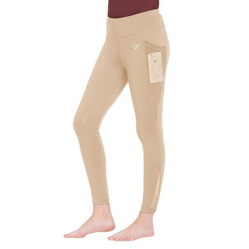 [100968-533_859_L] Leggings TuffRider EquiCool Minerva - L - Safari - Dama