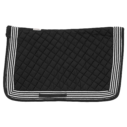 [04376151411] MANTILLON HH ECO SILLA VAQUERA ACOLCHADA CON RIBETE DE LONA :NEGRO/GRIS/NEGRO :FULL 