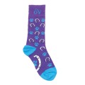 [468181GRPTUC79] Medias Para Niños Lucky Ovation - 13-4 - Morado/Turquesa 