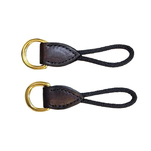 [3080000010] Par de Anillos Para Acoplar Pechera de Cuero Café 