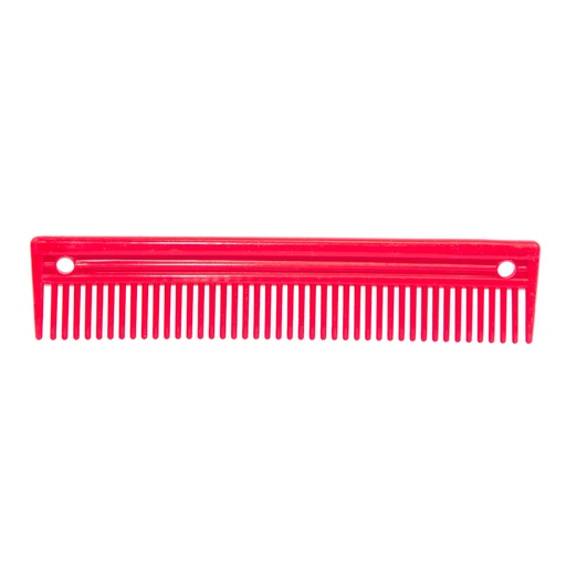 [112268] Peine Plastico Recto De 10'' - Rojo - Rojo 