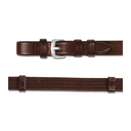 [9563730-WB] Riendas De Tela Con Topes X-Line Color Cafe Full 