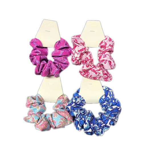 [85390000034] Scrunchies Paquete de 4 Colas 