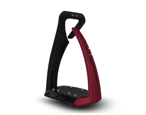 [F03743] Estribos Soft Up Pro + - Negro/Rojo Perlado - Negro/Rojo Perlado 