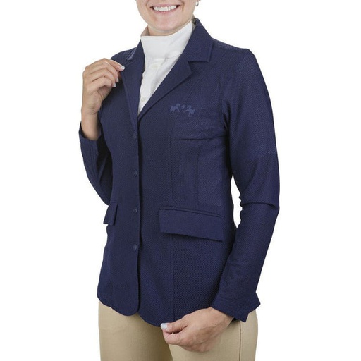[110031-102-M] Saco De Competencia Para Dama Equine Couture - Azul Marino - M