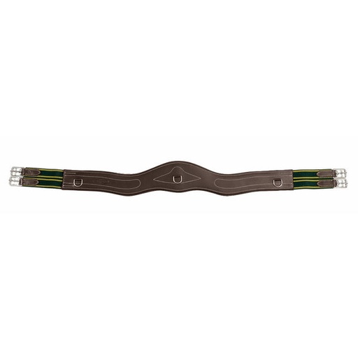 [2463-H46] Cincha Pre Formada Henri de Rivel de Cuero - Havana - 46"
