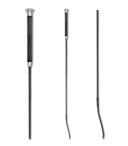 [1401001-120] Fusta De Adiestramiento Con Agarrador Gel de 120" - Negro -